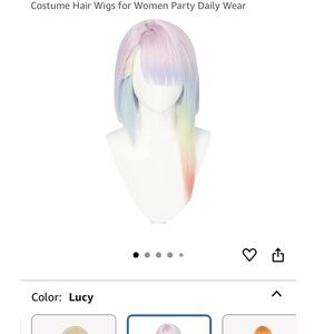 Halloween, Cosplay, Anime, Lucy Cos Playing Pink Blue Yellow